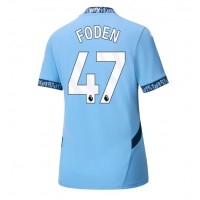 Camisa de time de futebol Manchester City Phil Foden #47 Replicas 1º Equipamento Feminina 2024-25 Manga Curta